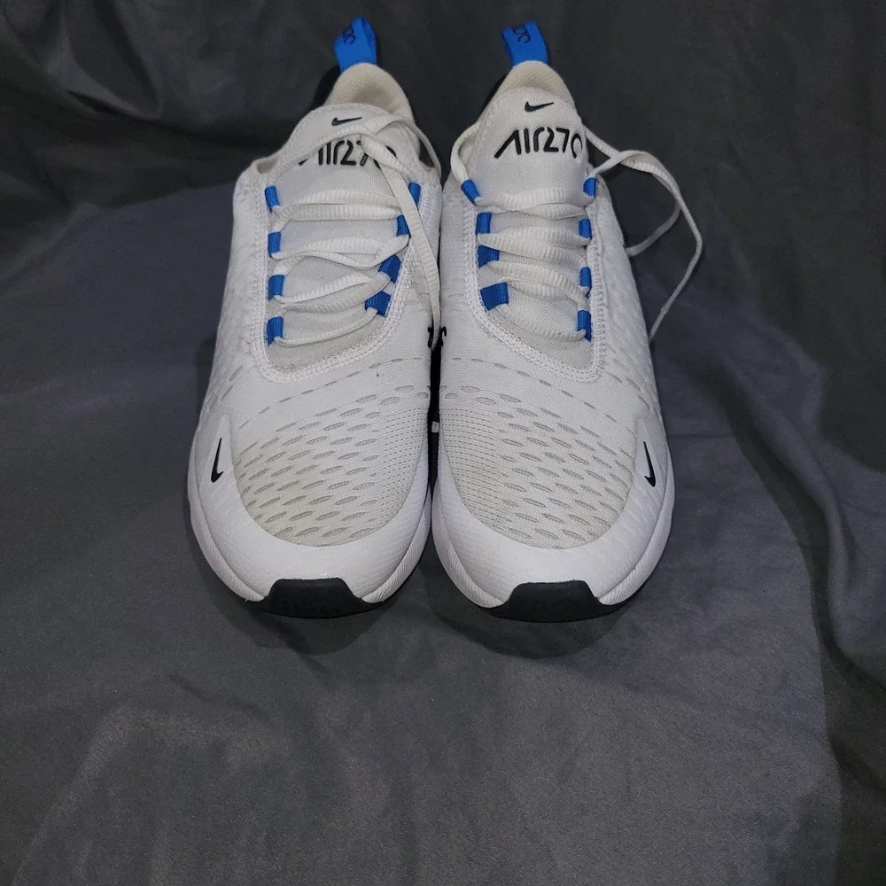 Size 6Y-Nike Air Max 270 GS 'White Photo Blue' 943345-112 (Womens 7)